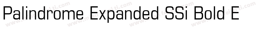 Palindrome Expanded SSi Bold Expand字体转换